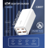 LDNIO A4610C 65W High Power Support 4 Port Usb UK US EU Plug Type C Qc3.0 Fast Charger Adapter Universal Charger for Laptop - White